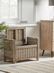 Cox And Cox Shoe Rack Round Rattan Storage Bench Small By Cox Cox