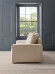 Lyon Three Seater Sofa - Cumin Opulent Cotton Velvet - thumbnail 4