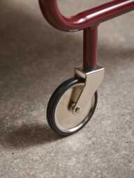 Metal Drink Trolley - Deep Cherry - thumbnail 4