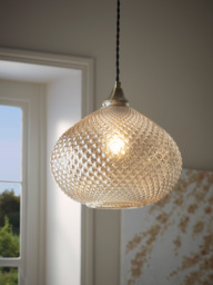 Lustre Textured Glass Pendant - thumbnail 2