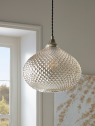 Lustre Textured Glass Pendant