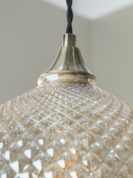 Lustre Textured Glass Pendant - thumbnail 3