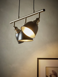 Black & Brass Dome Triple Pendant - thumbnail 4