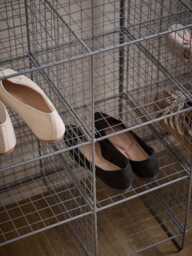 Large Wire Shoe Rack - Grey - thumbnail 2