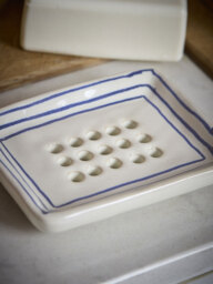 Soap Dish - Blue Stripe - thumbnail 2