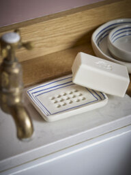 Soap Dish - Blue Stripe - thumbnail 5