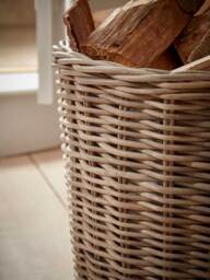 Rattan Log Basket - Round - thumbnail 4