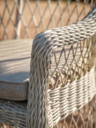 Two Open Weave Dining Chairs - thumbnail 3