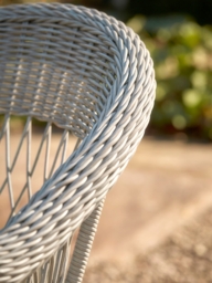 Two Open Weave Dining Chairs - thumbnail 2