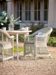 Two Open Weave Dining Chairs - thumbnail 1