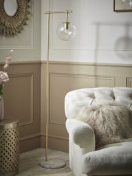 Globe Floor Lamp - Brass - thumbnail 1