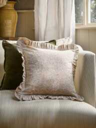 Indira Hand Block Printed Cushion Cover - thumbnail 1