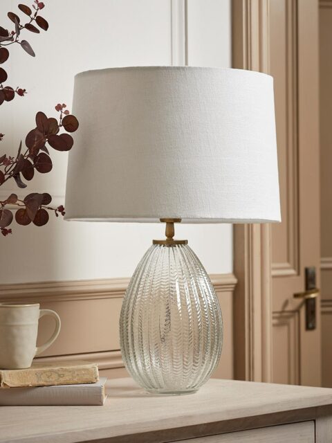 Herringbone Glass Droplet Table Lamp - image 1
