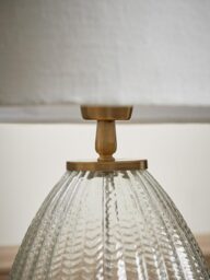 Herringbone Glass Droplet Table Lamp - thumbnail 3