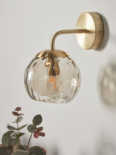 Dimpled Glass Wall Light - image 1