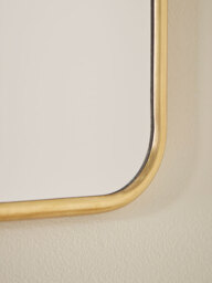 French Hanging Mirror - Antique Brass - thumbnail 3