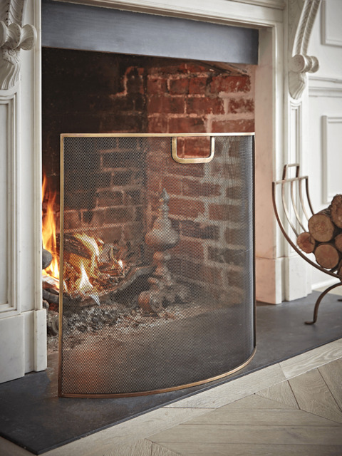 Brass Fire Screen - image 1