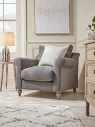 Kalmar Armchair - Soft Eau De Nil Cotton Stripe