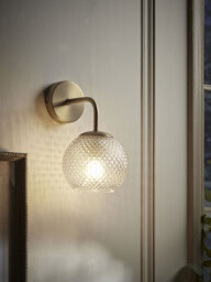 Round Cut Glass Wall Light - thumbnail 2