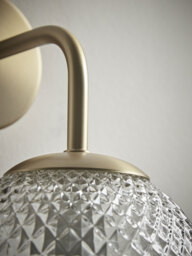 Round Cut Glass Wall Light - thumbnail 5