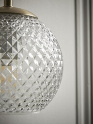 Round Cut Glass Wall Light - thumbnail 4