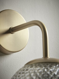 Round Cut Glass Wall Light - thumbnail 3