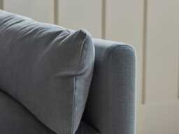 Edmonton Love Seat - Navy Opulent Cotton Velvet - thumbnail 4