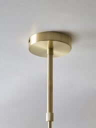 Dimpled Glass Five Arm Chandelier - thumbnail 3