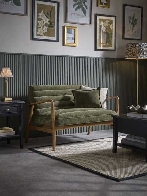 Ribbed Mid Century Sofa - image 1