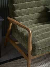 Ribbed Mid Century Sofa - thumbnail 2
