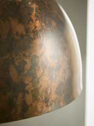 Copper Effect  Domed Metal Pendant - thumbnail 3
