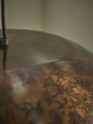 Copper Effect  Domed Metal Pendant - thumbnail 4