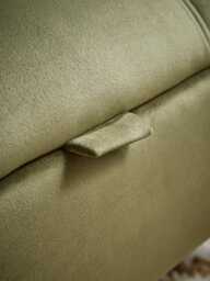 Vollen Storage Ottoman - Light Grey Velvet - thumbnail 4