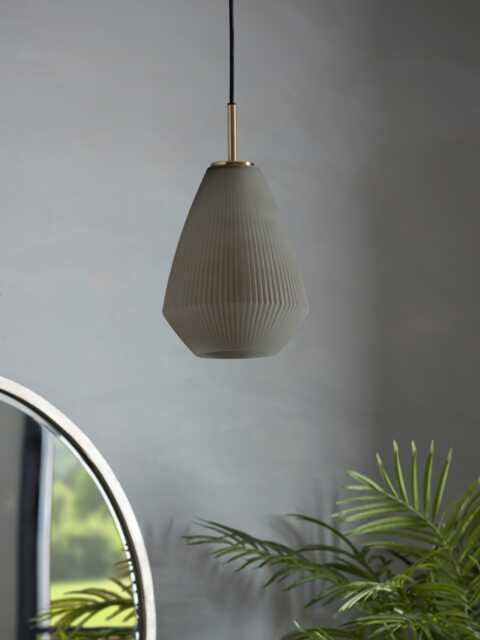Ribbed Tapered Pendant - image 1