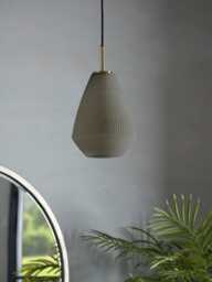 Ribbed Tapered Pendant