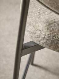 Two Boucle Counter Stools - Grey - thumbnail 4