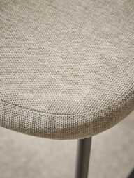 Two Boucle Counter Stools - Grey - thumbnail 3