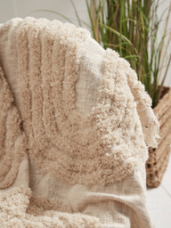 Tufted Cotton Throw - thumbnail 3