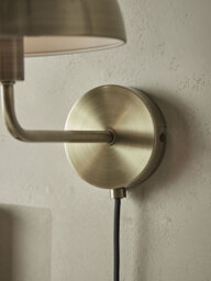 Metal Dome Wall Light - Brass - thumbnail 4