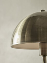 Metal Dome Wall Light - Brass - thumbnail 3