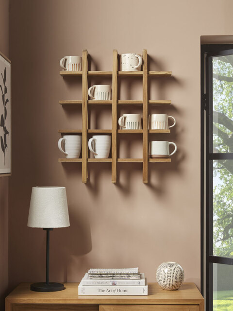 Teak Mug Shelf - image 1