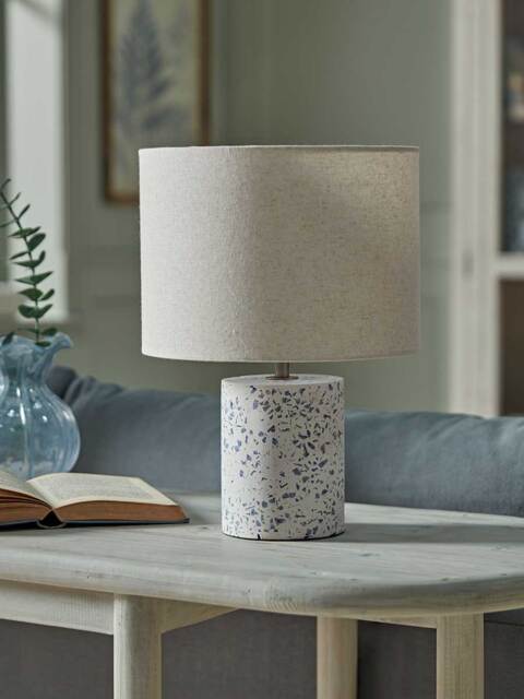 Blue Terrazzo Table Lamp - image 1