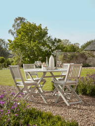 Ravenna Round Dining Set - Grey - thumbnail 1