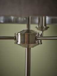 Brushed Silver Triple Bulb Floor Lamp - thumbnail 5