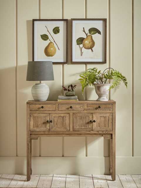 Compact Reclaimed Oak Console Table - image 1