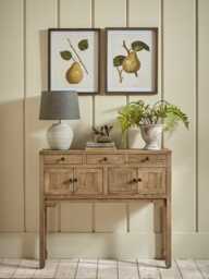 Compact Reclaimed Oak Console Table - thumbnail 1