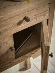 Compact Reclaimed Oak Console Table - thumbnail 2