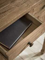 Compact Reclaimed Oak Console Table - thumbnail 3