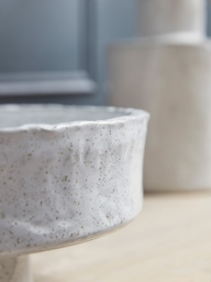 Footed Textured Decorative Bowl - thumbnail 3