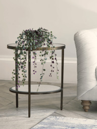 Glass Display Side Table - Aged Bronze - thumbnail 2